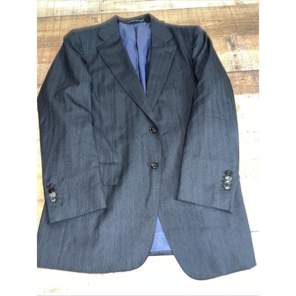 Mens Suit‎ Supply Vitale B Canonico Pure Wool Blue Blazer Sz 52 (2100)